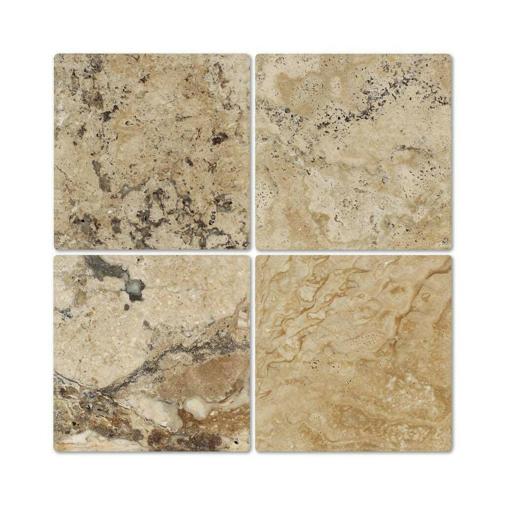12x12 Philadelphia Travertine Tumbled Tile - American Tile Depot