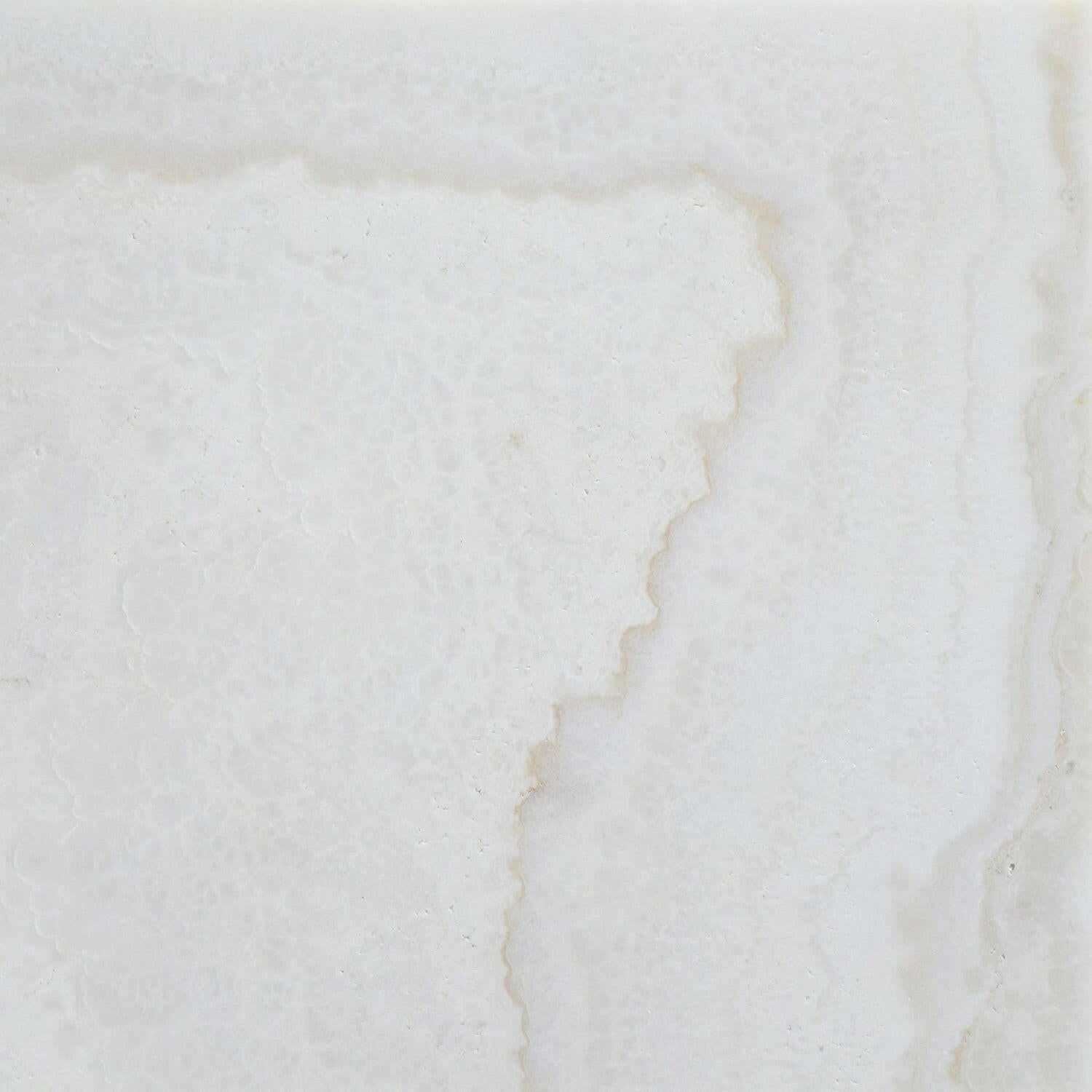 12x12 Premium White Onyx CROSS-CUT Polished Tile 12x12 Premium White Onyx CROSS-CUT Polished Tile - American Tile Depot