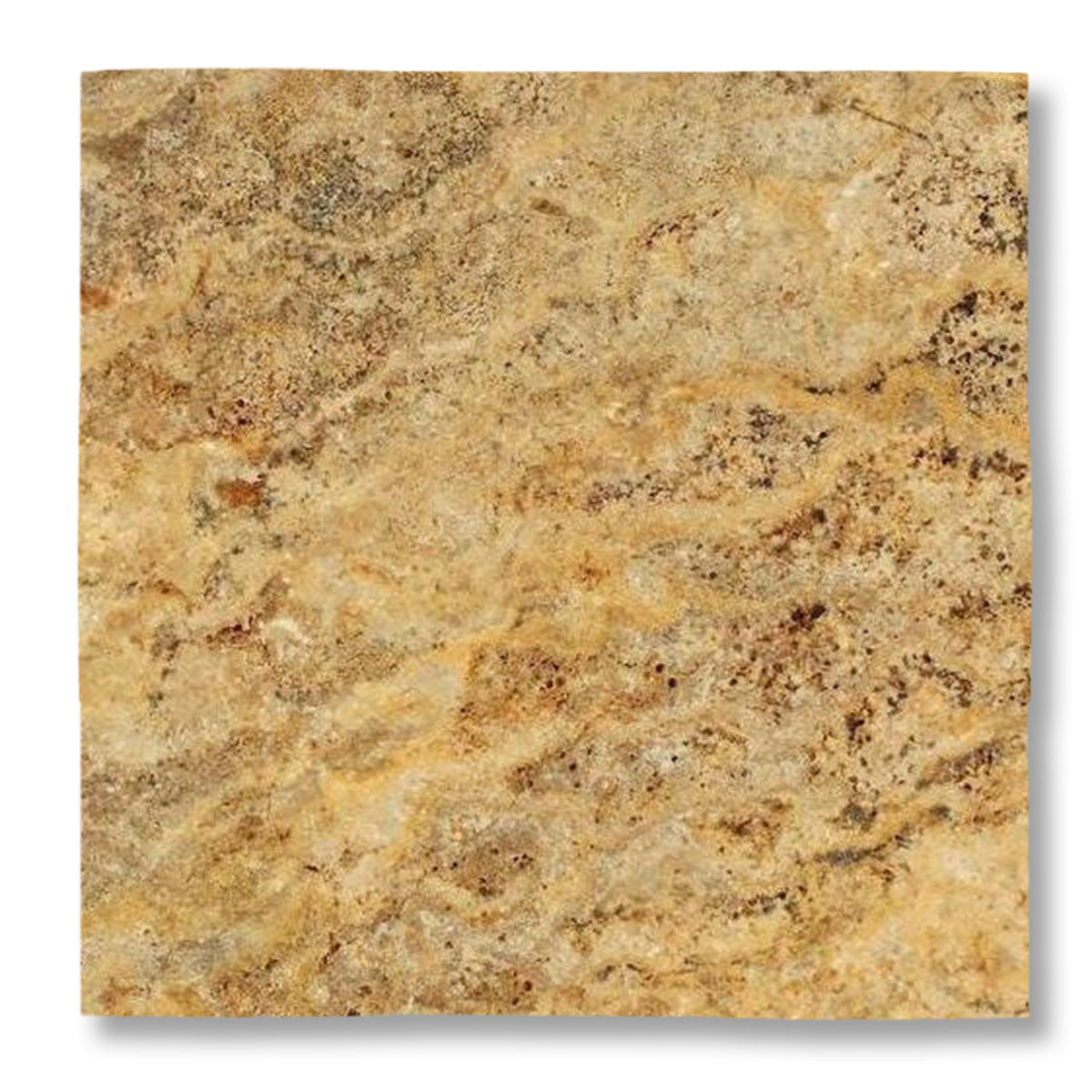 12x12 Scabos Travertine Filled & Polished Tile - American Tile Depot
