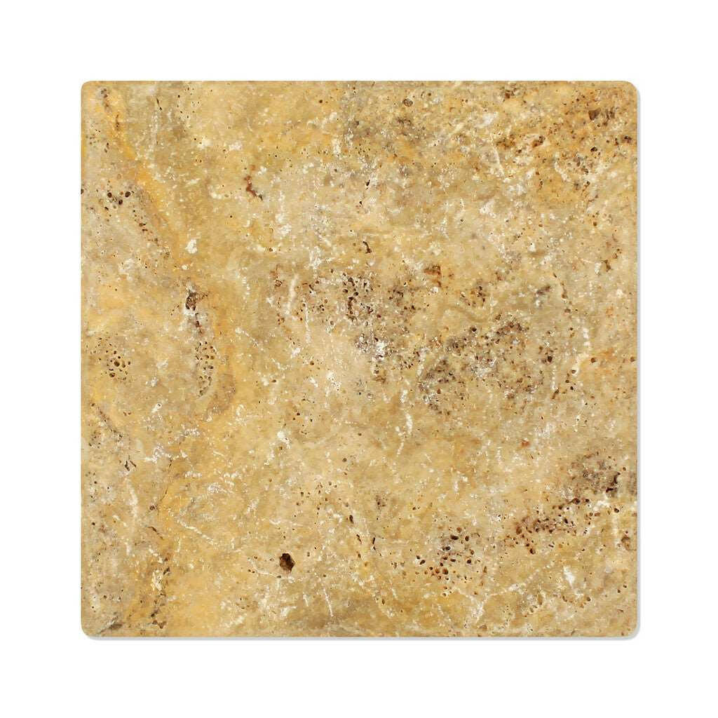 12x12 Scabos Travertine Tumbled Tile - American Tile Depot