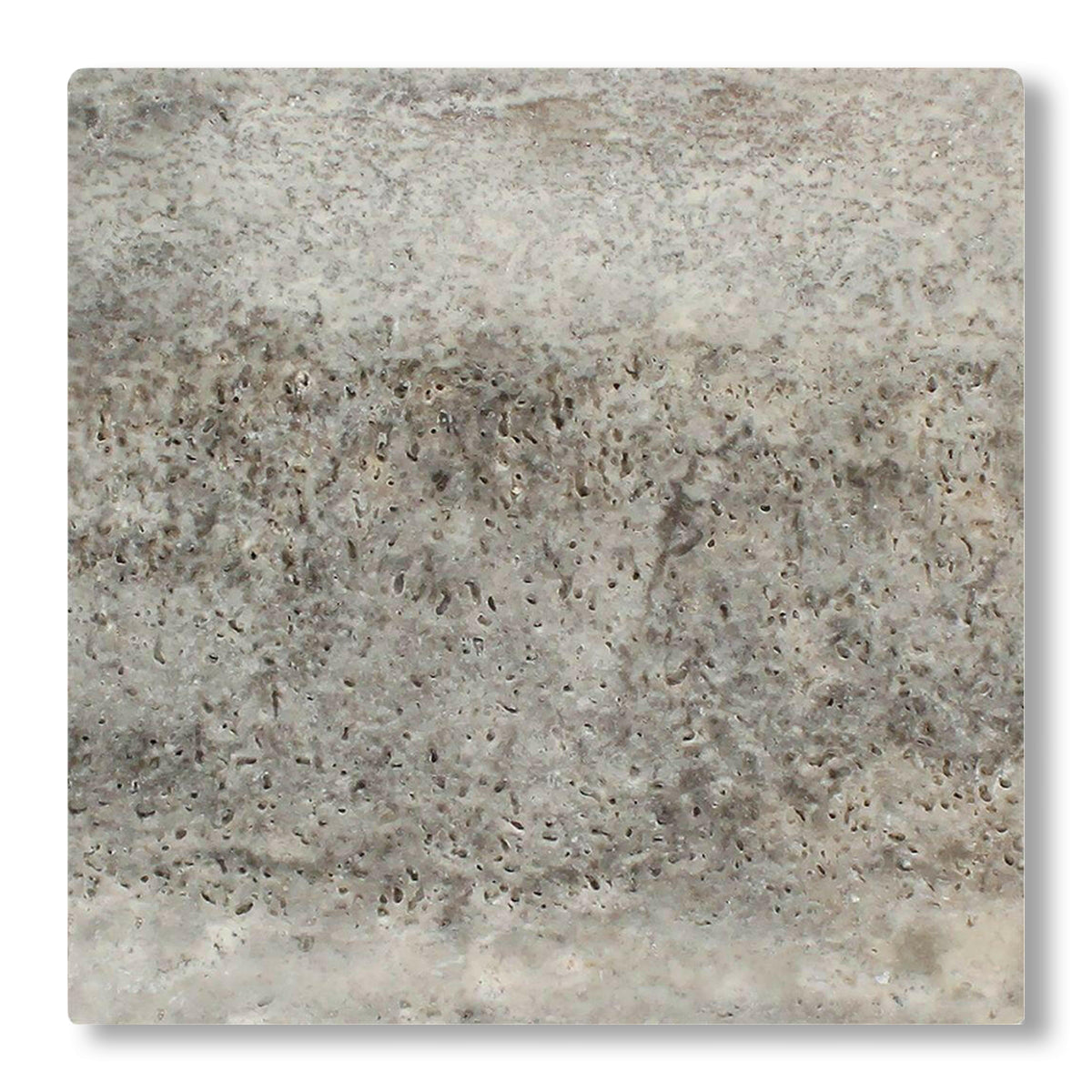 12x12 Silver Travertine Tumbled Tile - American Tile Depot