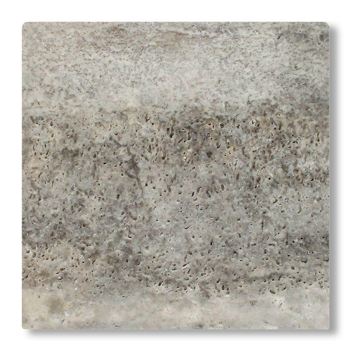 12x12 Silver Travertine Tumbled Tile - American Tile Depot