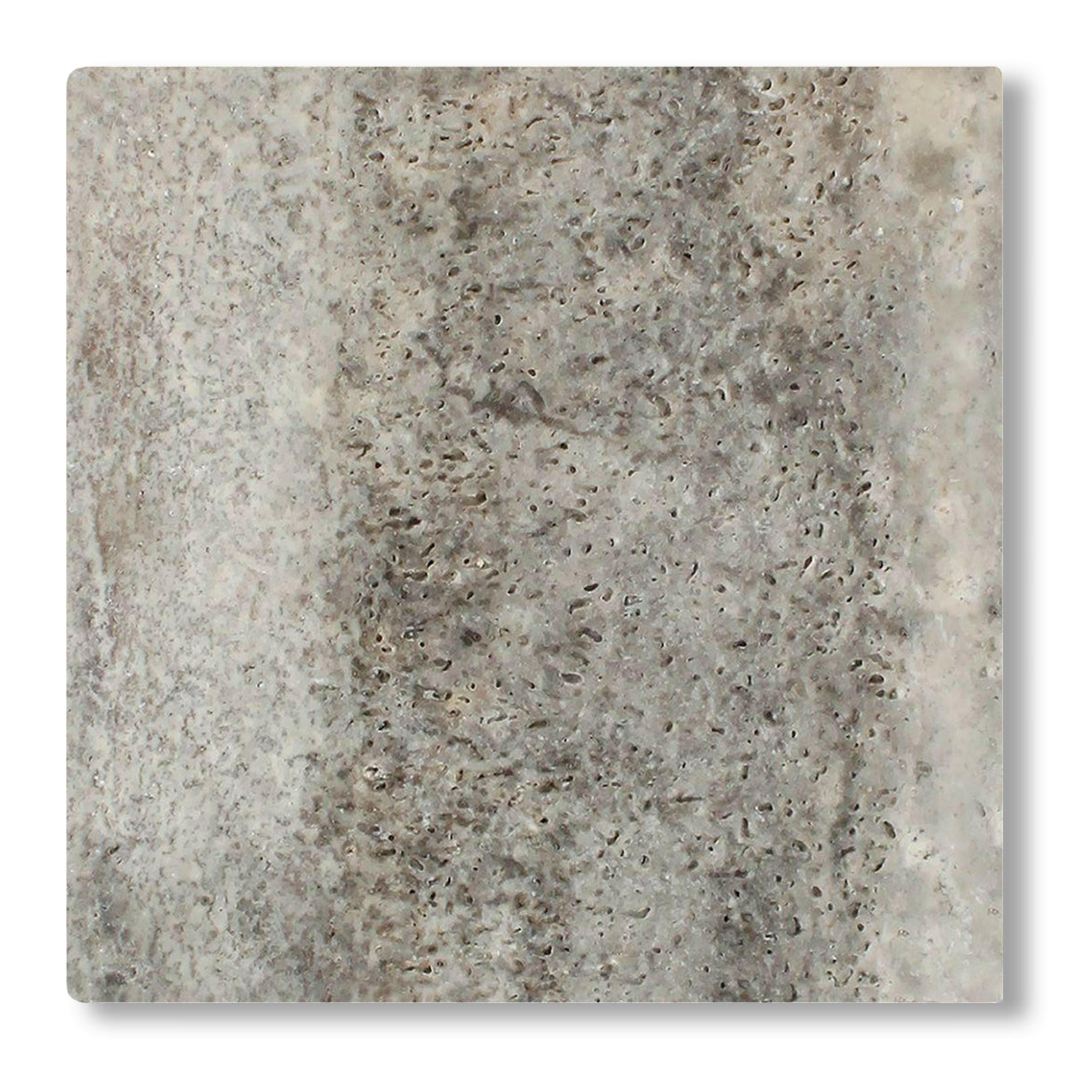 12x12 Silver Travertine Tumbled Tile - American Tile Depot
