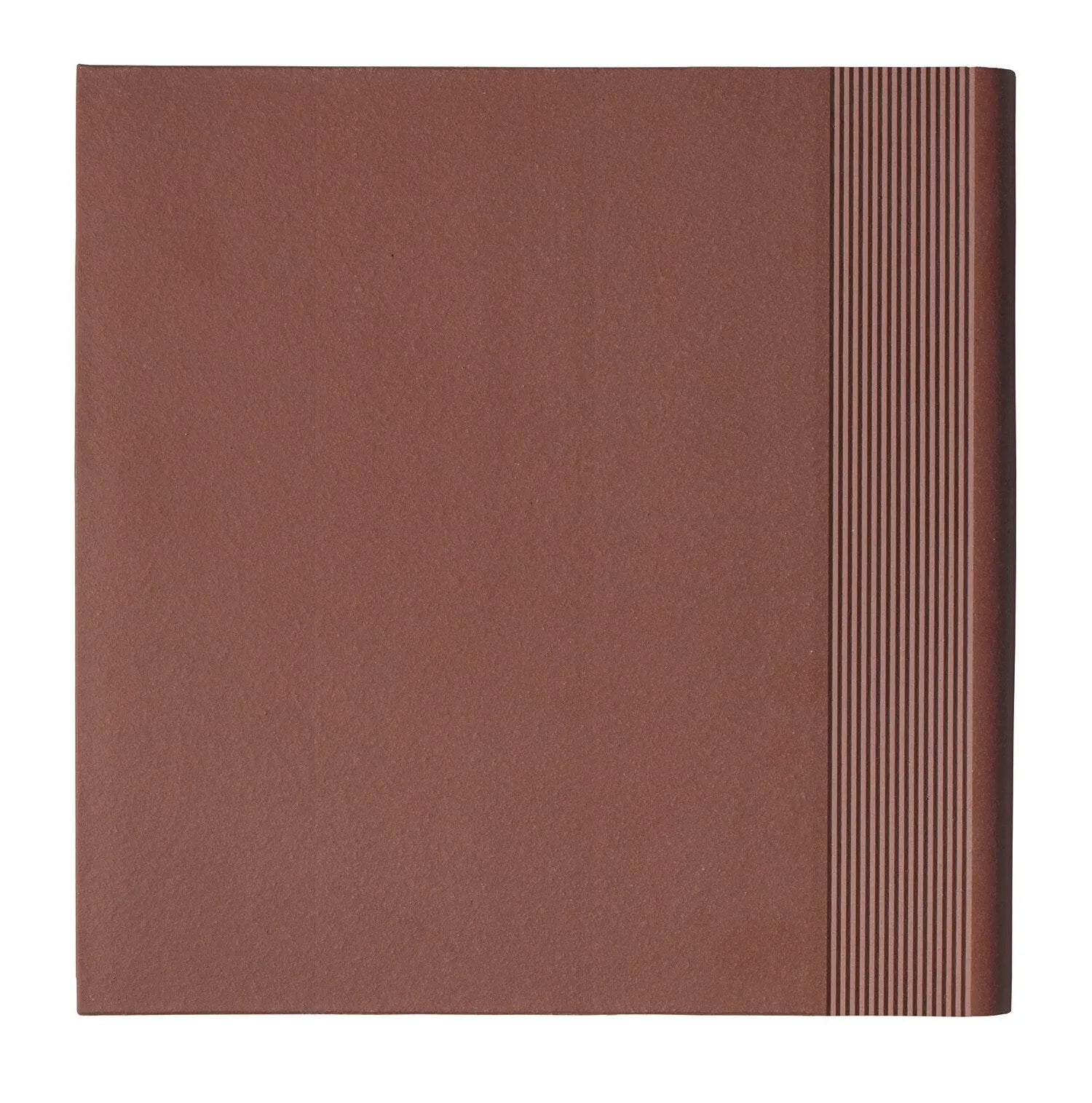 12x12 Spanish Red Matte Quarry Stair Tread 12x12 Spanish Red Matte Quarry Stair Tread - American Tile Depot