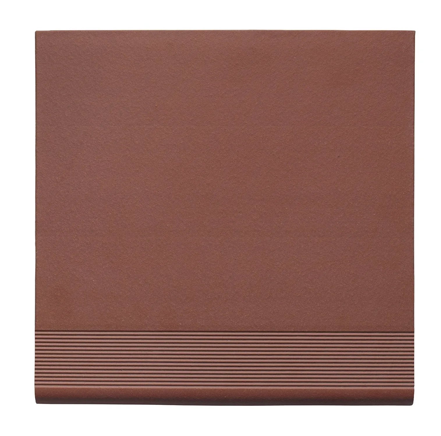 12x12 Spanish Red Matte Quarry Stair Tread 12x12 Spanish Red Matte Quarry Stair Tread - American Tile Depot