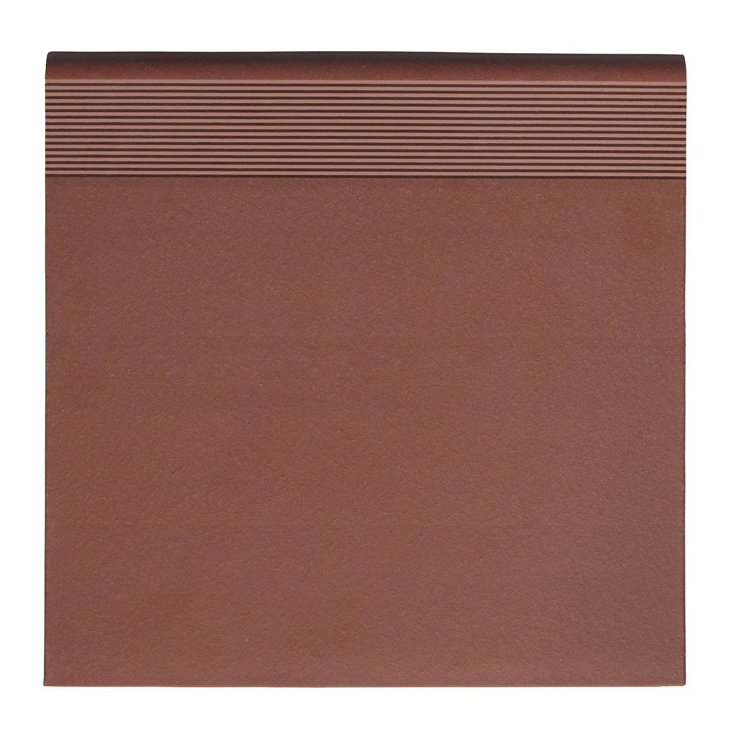 12x12 Spanish Red Matte Quarry Stair Tread 12x12 Spanish Red Matte Quarry Stair Tread - American Tile Depot