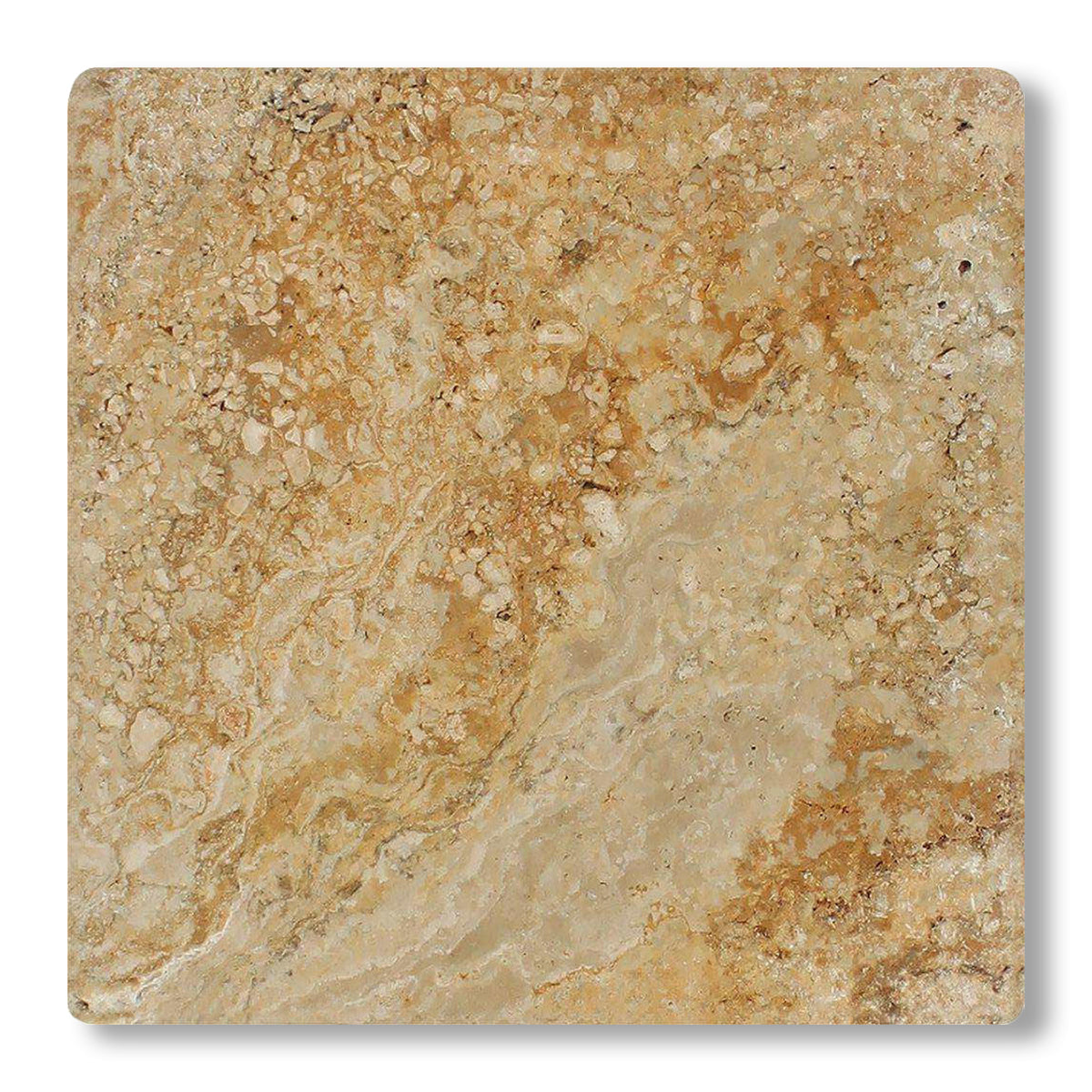 12x12 Valencia Travertine Tumbled Tile - American Tile Depot