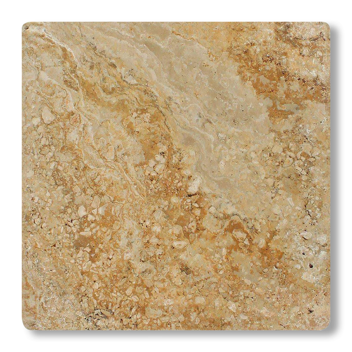 12x12 Valencia Travertine Tumbled Tile - American Tile Depot