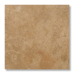 12x12 Walnut Travertine Tumbled Tile - American Tile Depot