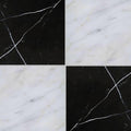 12x12 Marquina & Asian Statuary Honed