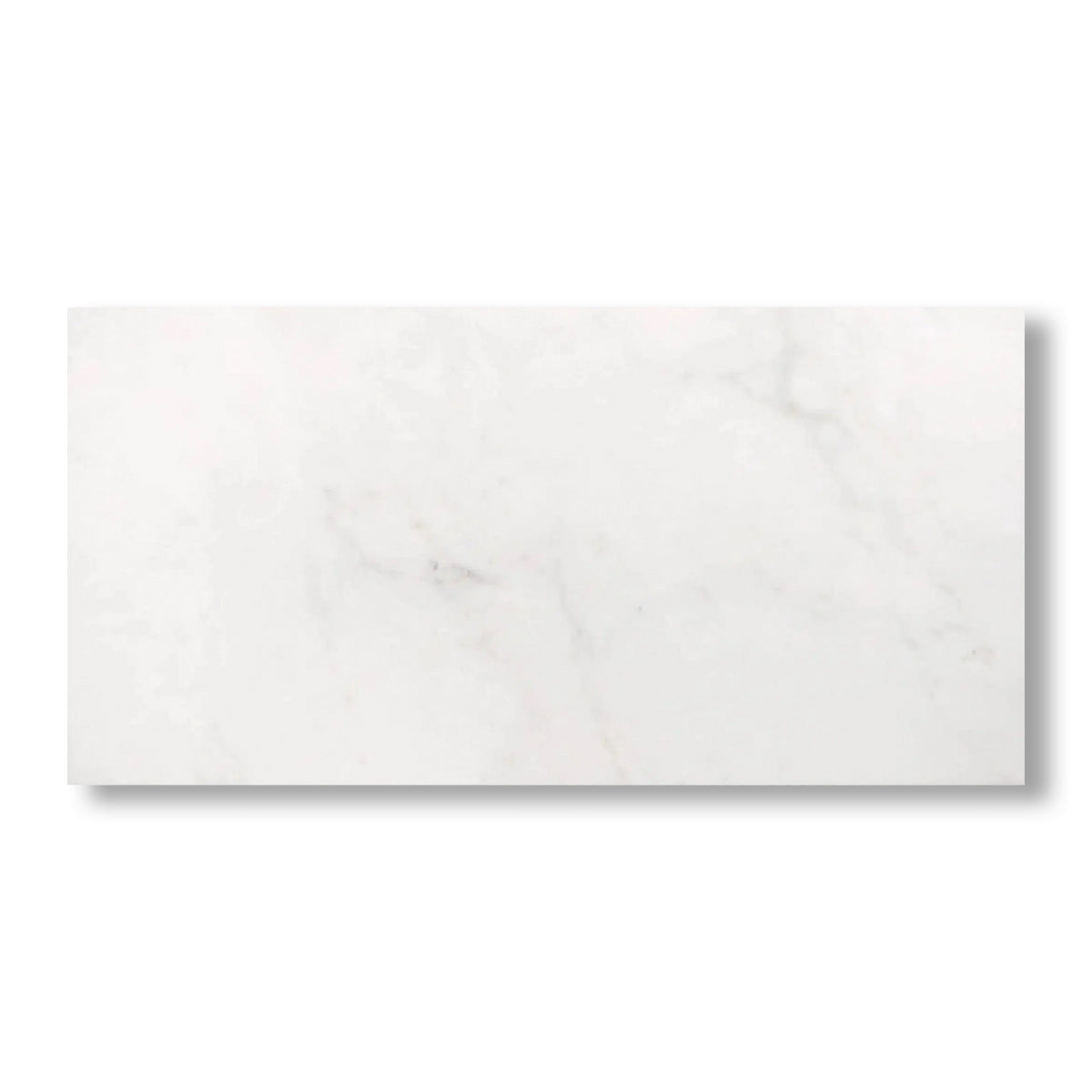 12x24 Afyon White Marble Polished Tile - American Tile Depot