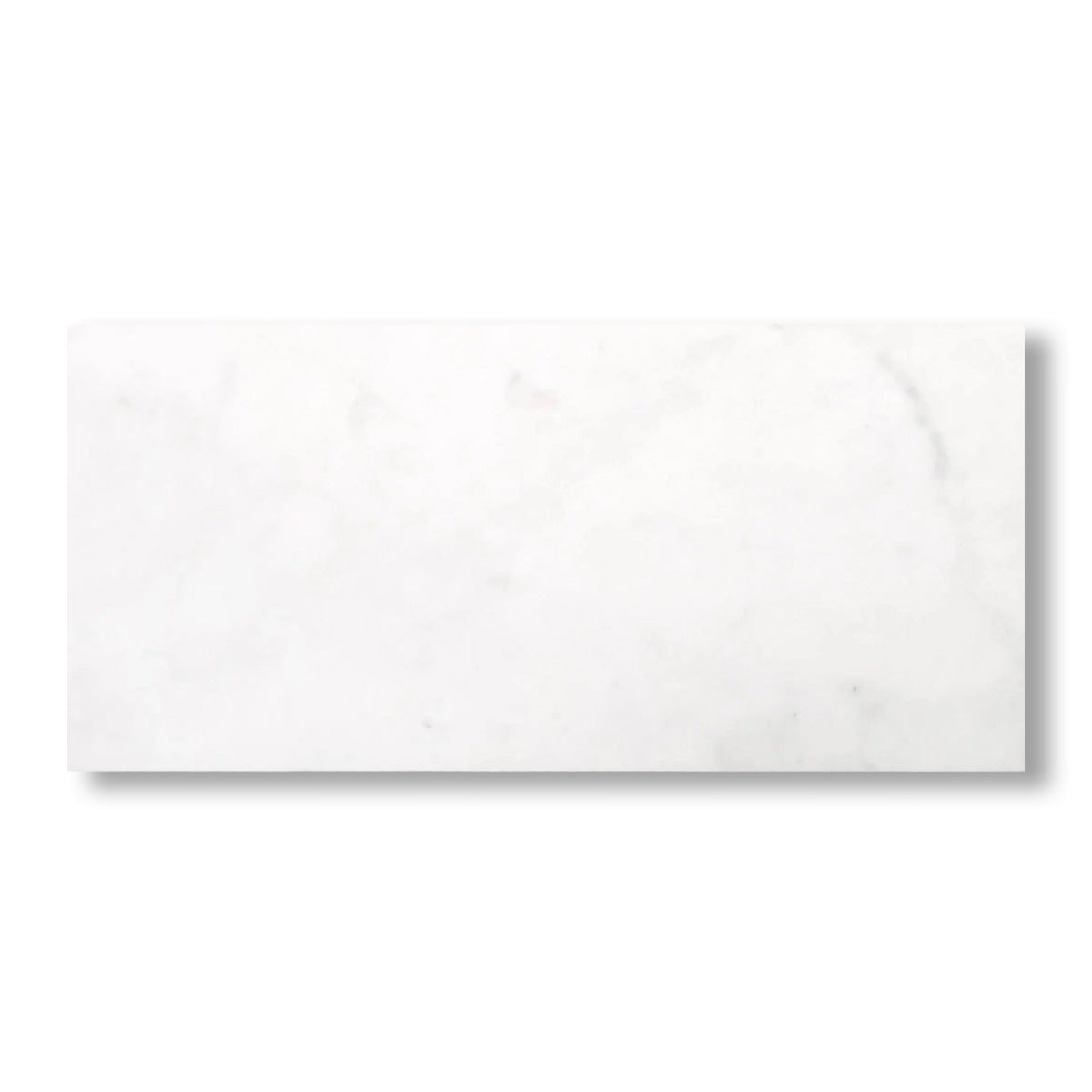 12x24 Afyon White Marble Polished Tile - American Tile Depot