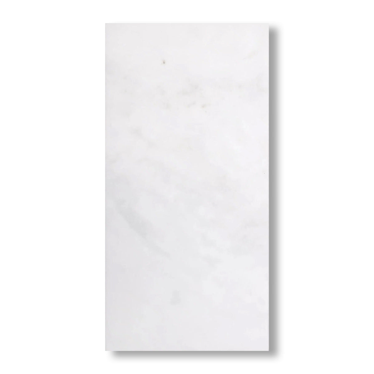 12x24 Afyon White Marble Polished Tile - American Tile Depot