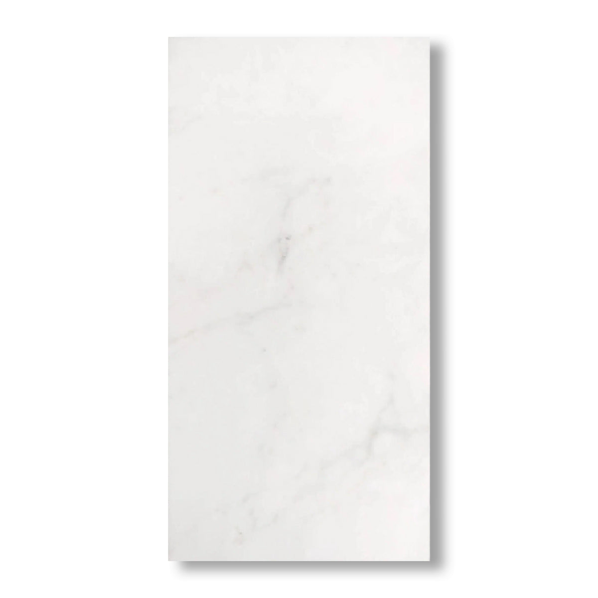 12x24 Afyon White Marble Polished Tile - American Tile Depot