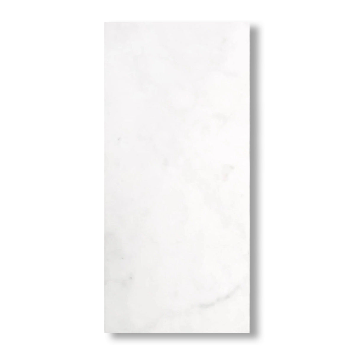 12x24 Afyon White Marble Polished Tile - American Tile Depot