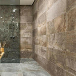 12x24 Ascendra Noce Travertine Look Matte Porcelain Tile 12x24 Ascendra Noce Travertine Look Matte Porcelain Tile - American Tile Depot