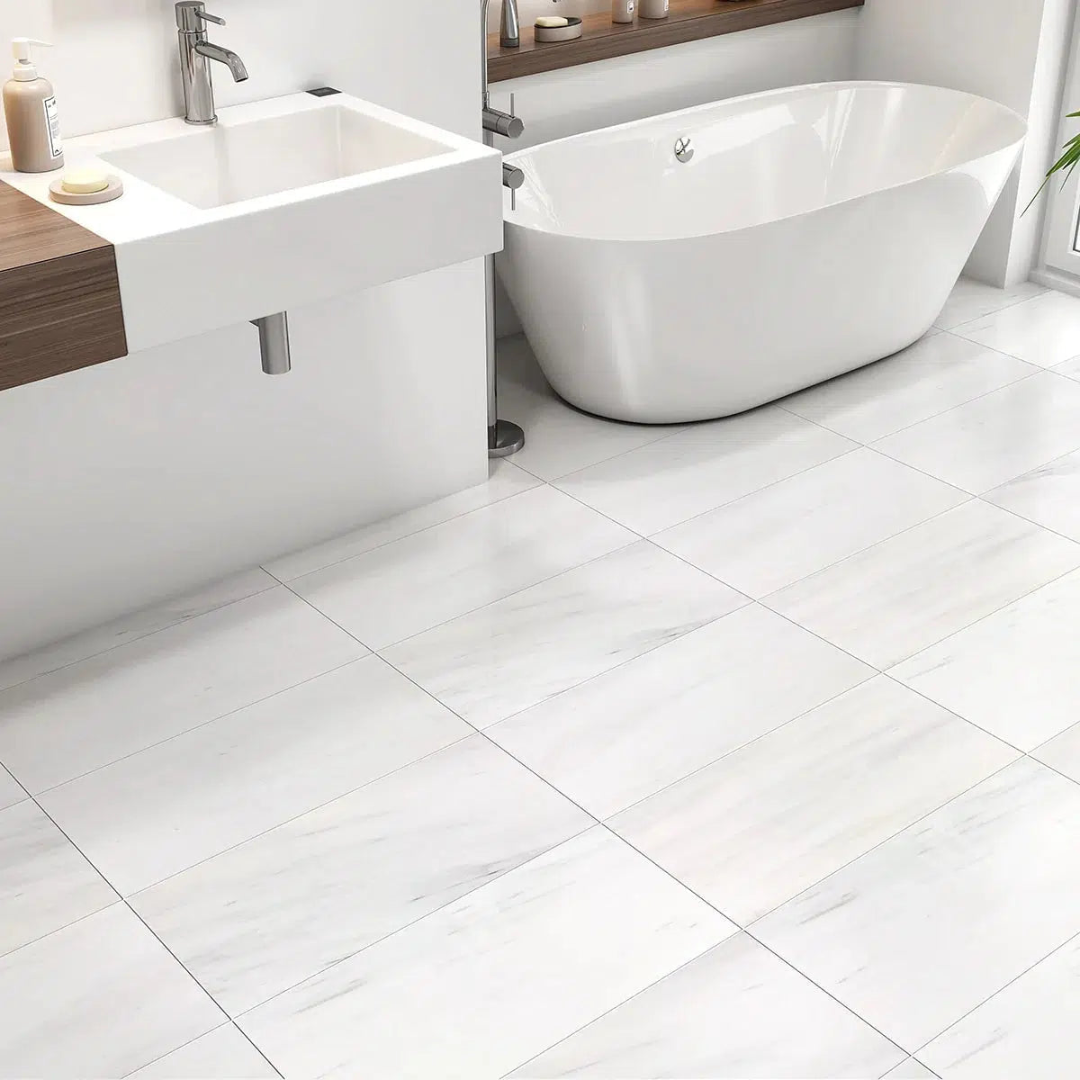 12x24 Bianco Dolomite Honed Tile 12x24 Bianco Dolomite Honed Tile - American Tile Depot