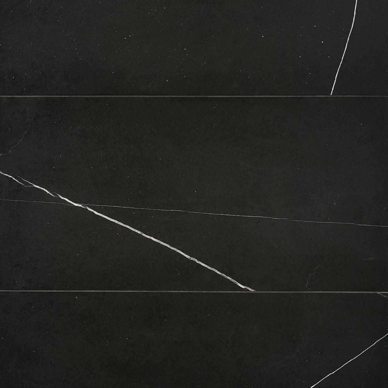 12x24 Black Marquina Marble Honed Tile 12x24 Black Marquina Marble Honed Tile - American Tile Depot