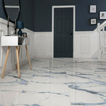 12x24 Calacatta Nevyra Polished Marble Look Porcelain Tile 12x24 Calacatta Nevyra Polished Marble Look Porcelain Tile - American Tile Depot