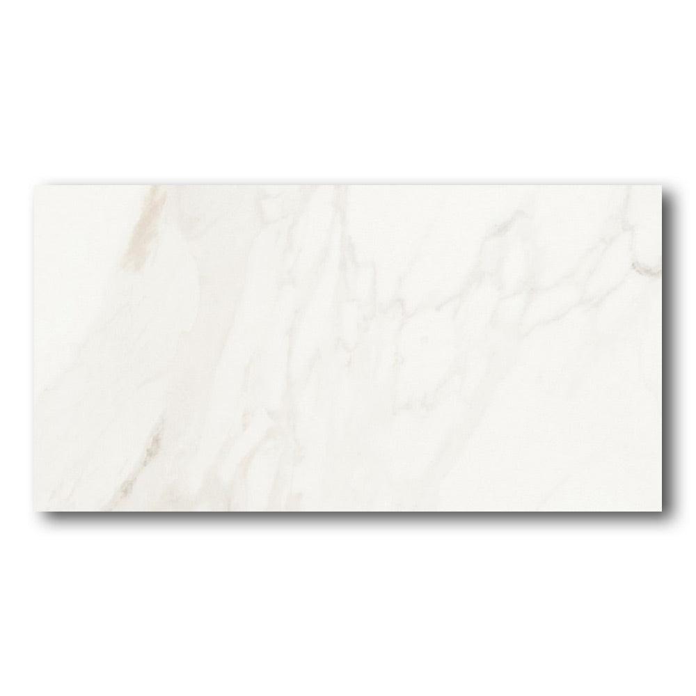 12x24 Calacatta Trevira Marble Laminated Porcelain Tile 12x24 Calacatta Trevira Marble Laminated Porcelain Tile - American Tile Depot