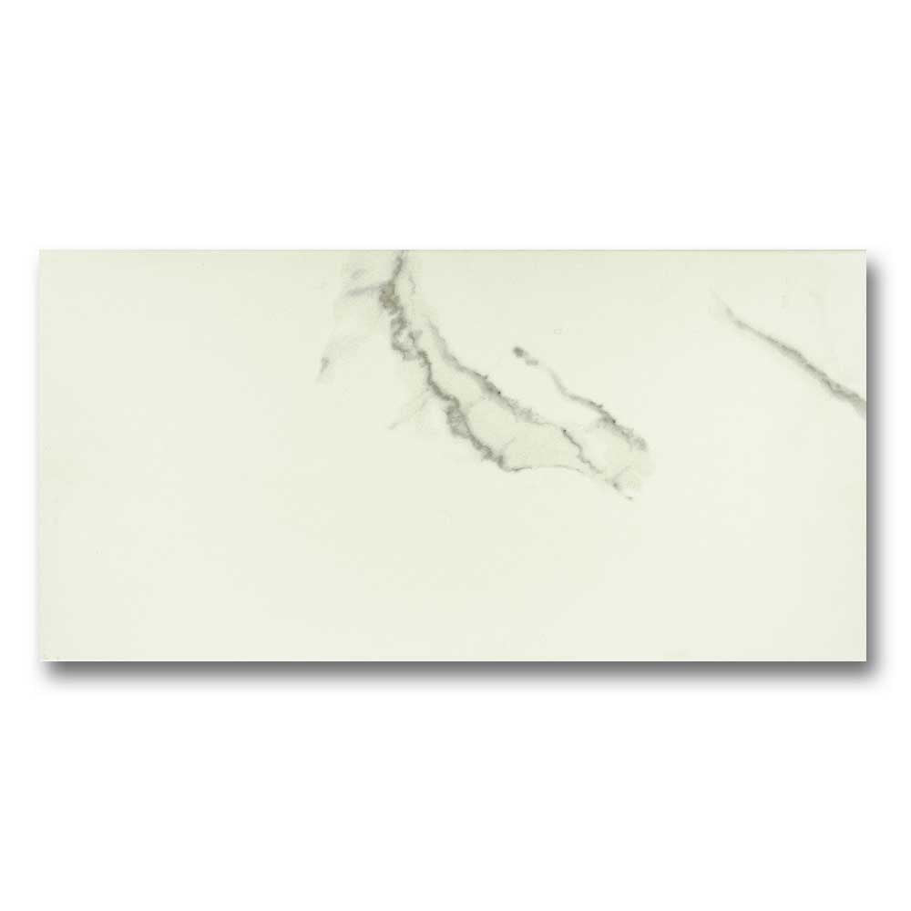 12x24 Calacatta dP Matte Marble Look Porcelain Tile