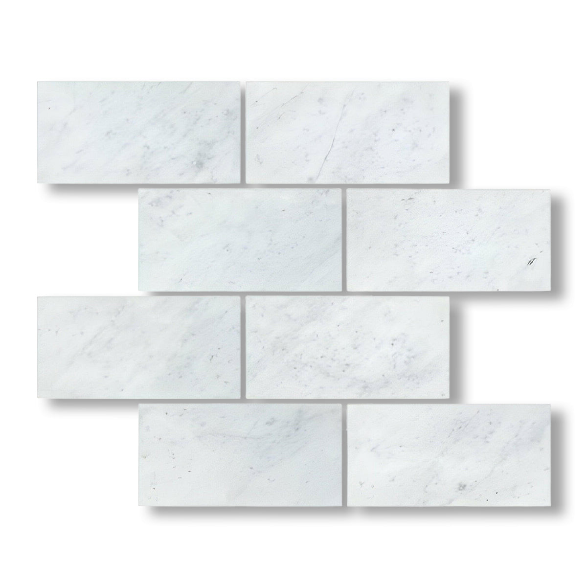 12x24 Carrara White Marble Honed Tile - American Tile Depot