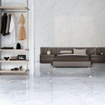 12x24 Decoria Exora White Polished Marble Look Porcelain Tile 12x24 Decoria Exora White Polished Marble Look Porcelain Tile - American Tile Depot