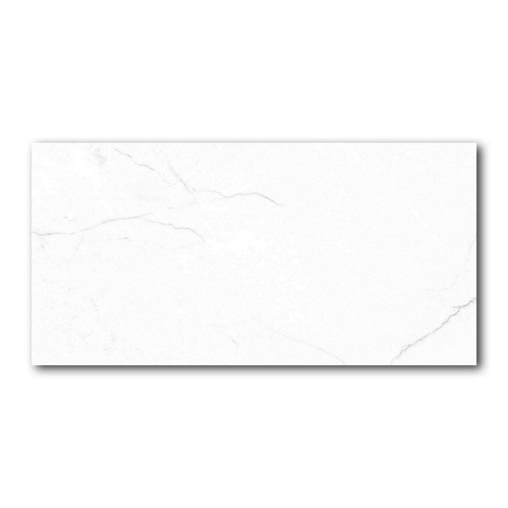 12x24 Decoria Exora White Polished Marble Look Porcelain Tile 12x24 Decoria Exora White Polished Marble Look Porcelain Tile - American Tile Depot
