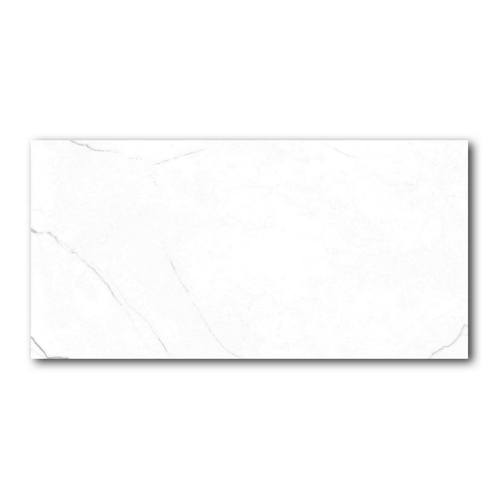 12x24 Decoria Exora White Polished Marble Look Porcelain Tile 12x24 Decoria Exora White Polished Marble Look Porcelain Tile - American Tile Depot