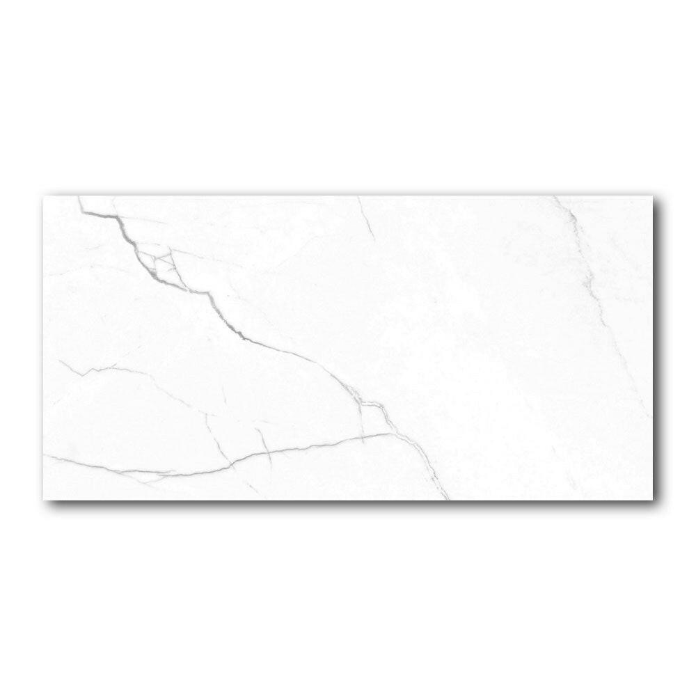 12x24 Decoria Exora White Polished Marble Look Porcelain Tile 12x24 Decoria Exora White Polished Marble Look Porcelain Tile - American Tile Depot