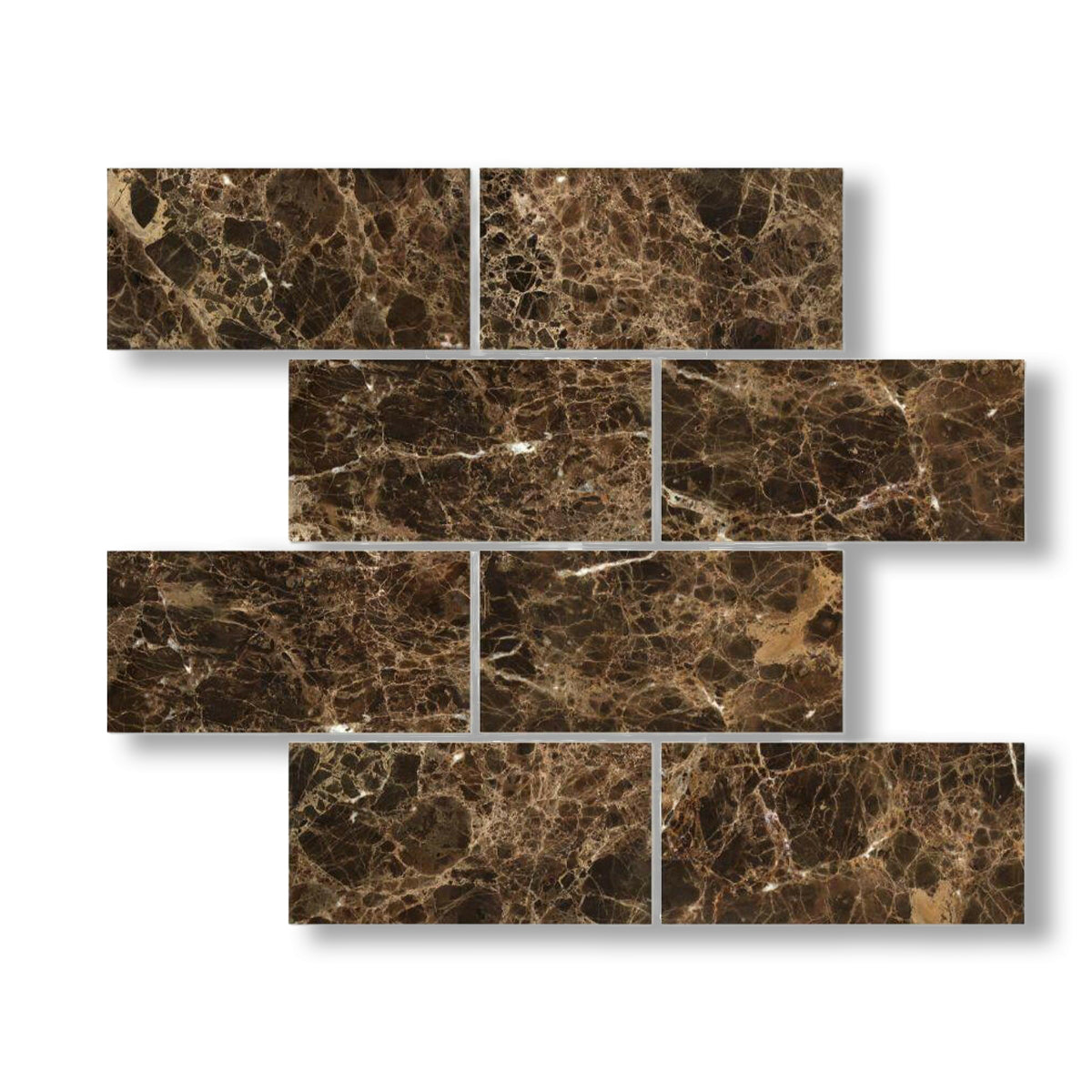12x24 Emperador Dark Marble Polished Tile - American Tile Depot