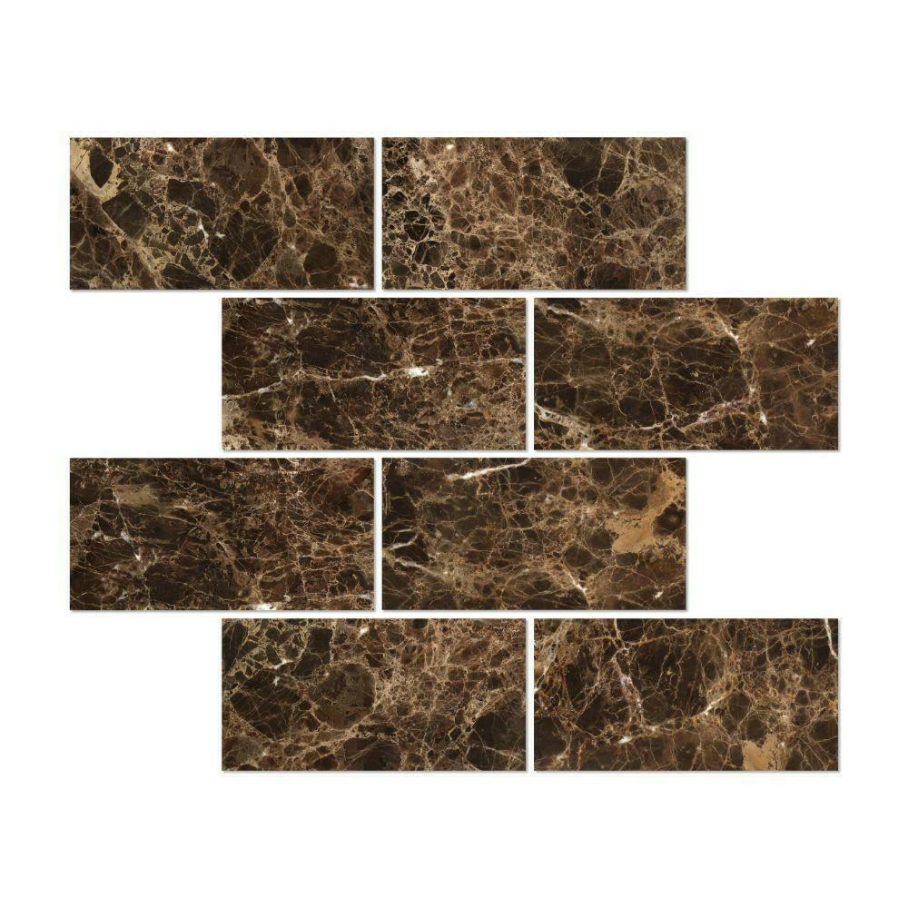 12x24 Emperador Dark Marble Polished Tile 12x24 Emperador Dark Marble Polished Tile - American Tile Depot