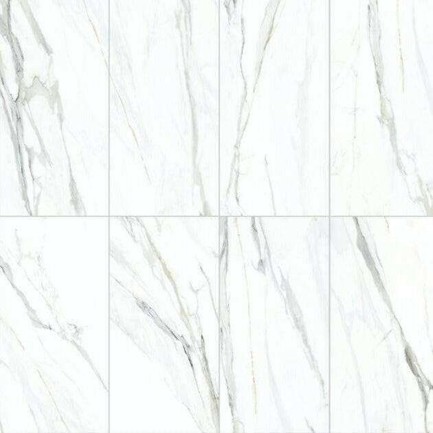 12x24 Emporio Calacatta Polished Marble Look Porcelain Tile 12x24 Emporio Calacatta Polished Marble Look Porcelain Tile - American Tile Depot