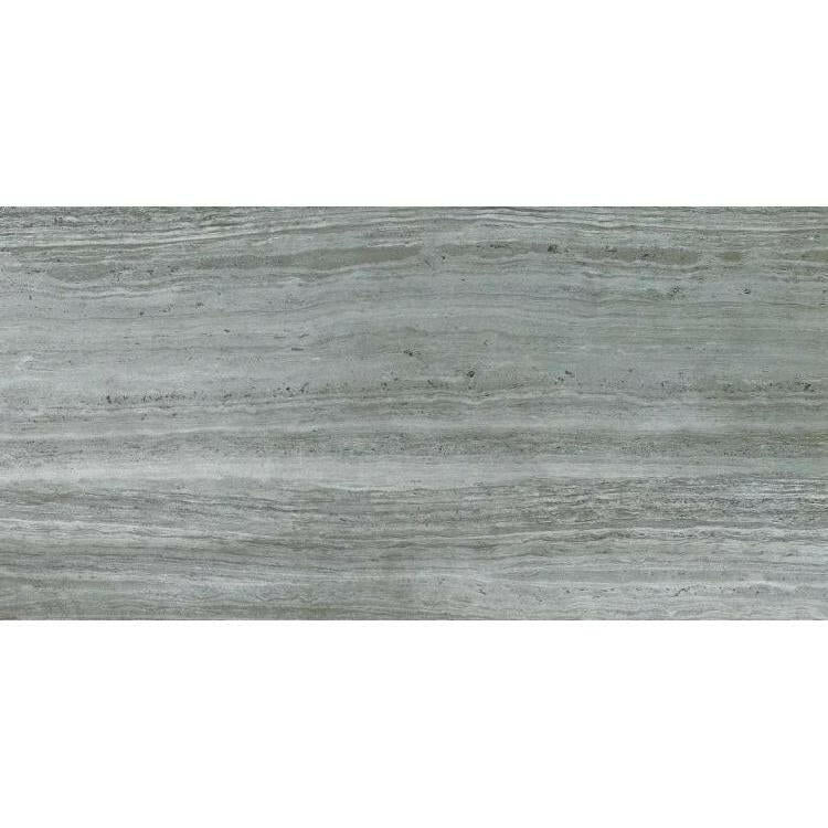 12x24 Fluvora Grey Lappato Semi-Polished Travertine Look Porcelain Tile 12x24 Fluvora Grey Lappato Semi-Polished Travertine Look Porcelain Tile - American Tile Depot