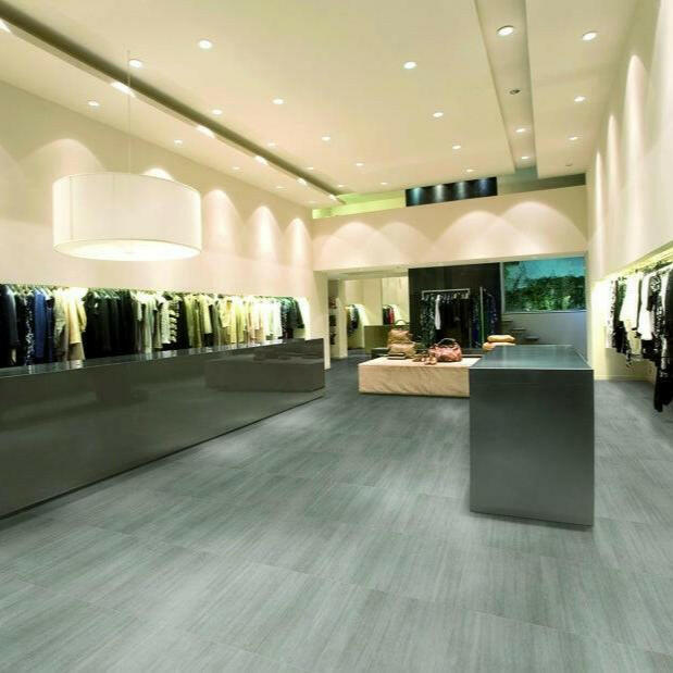 12x24 Fluvora Grey Lappato Semi-Polished Travertine Look Porcelain Tile 12x24 Fluvora Grey Lappato Semi-Polished Travertine Look Porcelain Tile - American Tile Depot