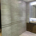 12x24 Fluvora Silver Lappato Semi-polished Travertine Look Porcelain Tile 12x24 Fluvora Silver Lappato Semi-polished Travertine Look Porcelain Tile - American Tile Depot