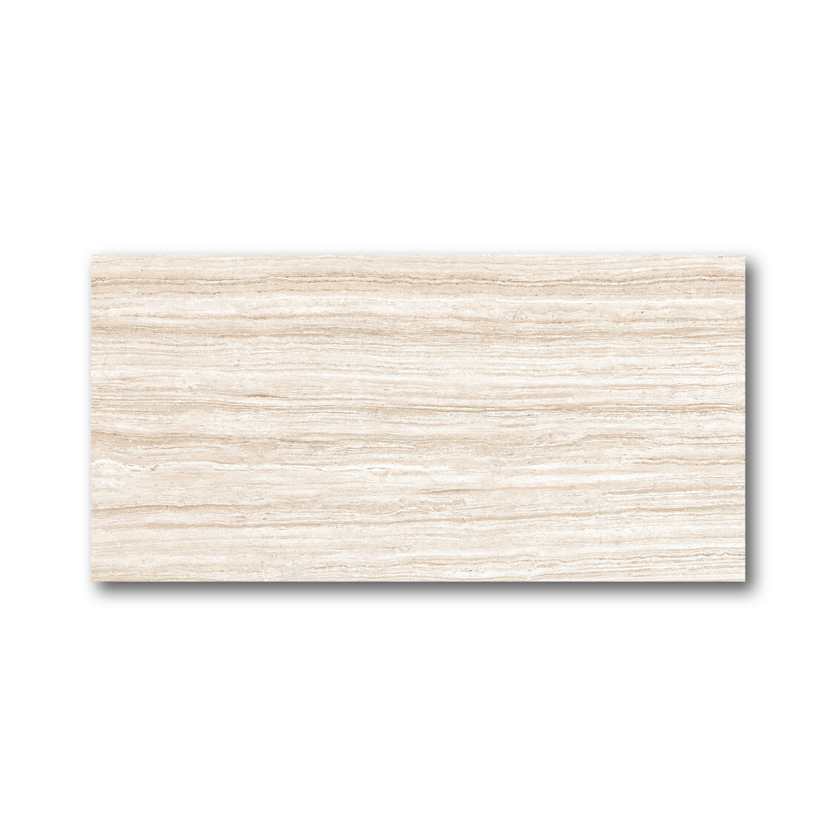 12x24 Fountain Almond Travertine Look Porcelain Tile - American Tile Depot