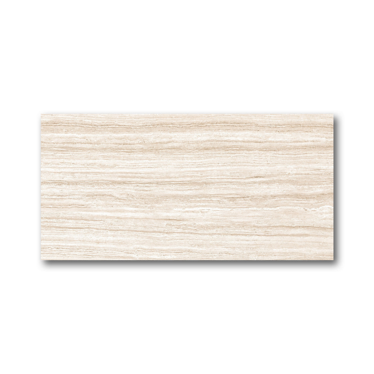 12x24 Fountain Almond Travertine Look Porcelain Tile - American Tile Depot