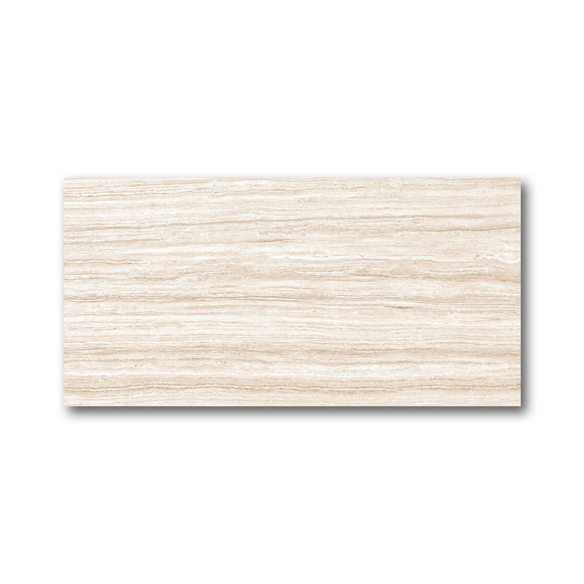 12x24 Fountain Almond Travertine Look Porcelain Tile - American Tile Depot