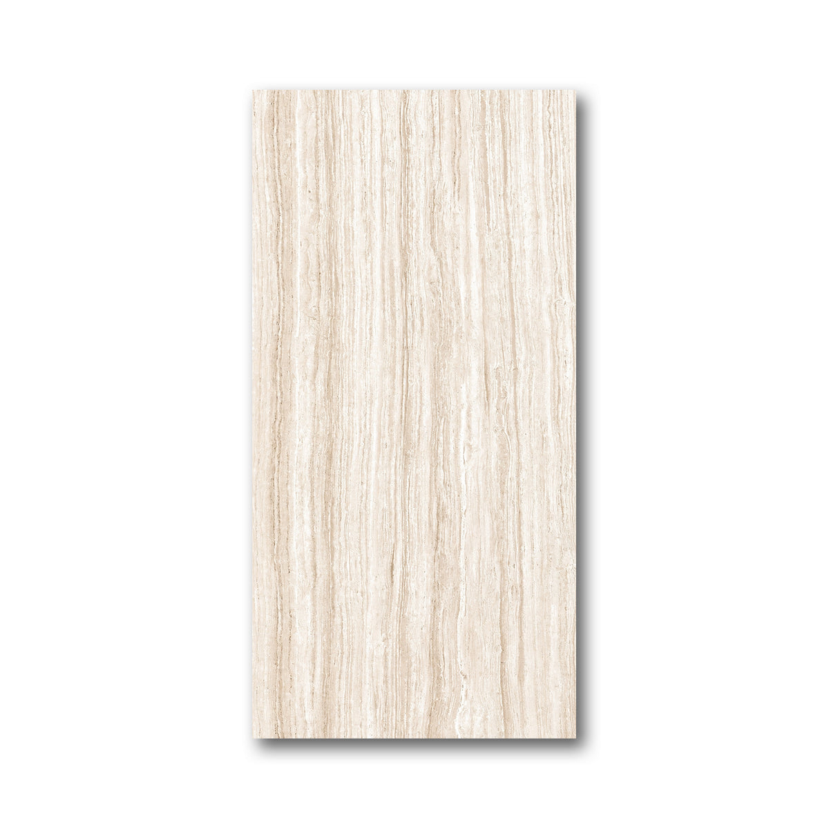 12x24 Fountain Almond Travertine Look Porcelain Tile - American Tile Depot