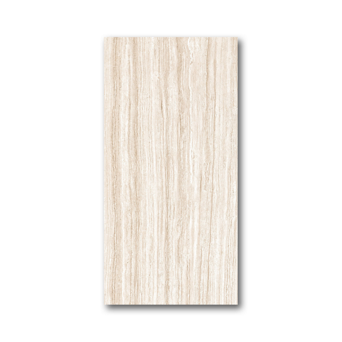 12x24 Fountain Almond Travertine Look Porcelain Tile - American Tile Depot