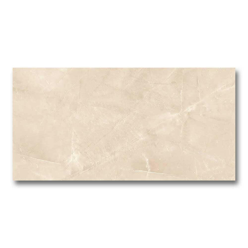 12x24 Gemstone Luxe Cream Marble Look Polished Porcelain Tile 12x24 Gemstone Luxe Cream Marble Look Polished Porcelain Tile - American Tile Depot