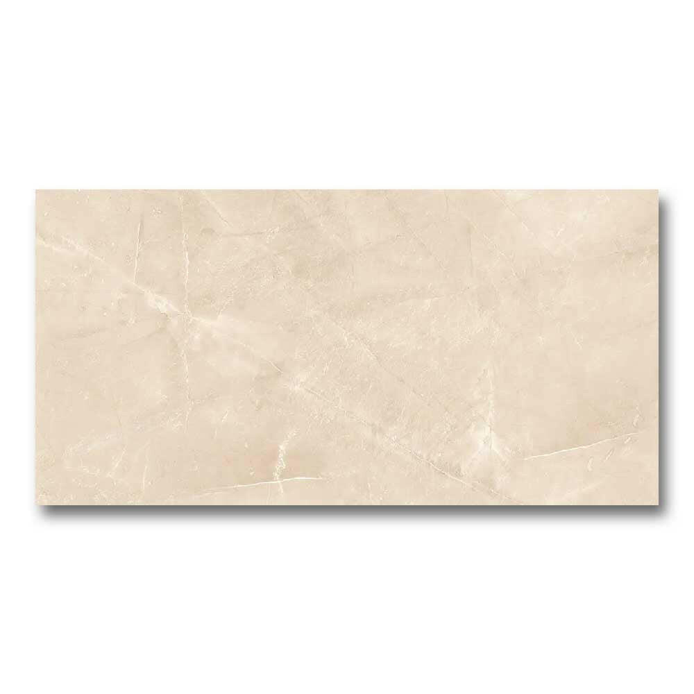 12x24 Gemstone Luxe Cream Marble Look Polished Porcelain Tile 12x24 Gemstone Luxe Cream Marble Look Polished Porcelain Tile - American Tile Depot