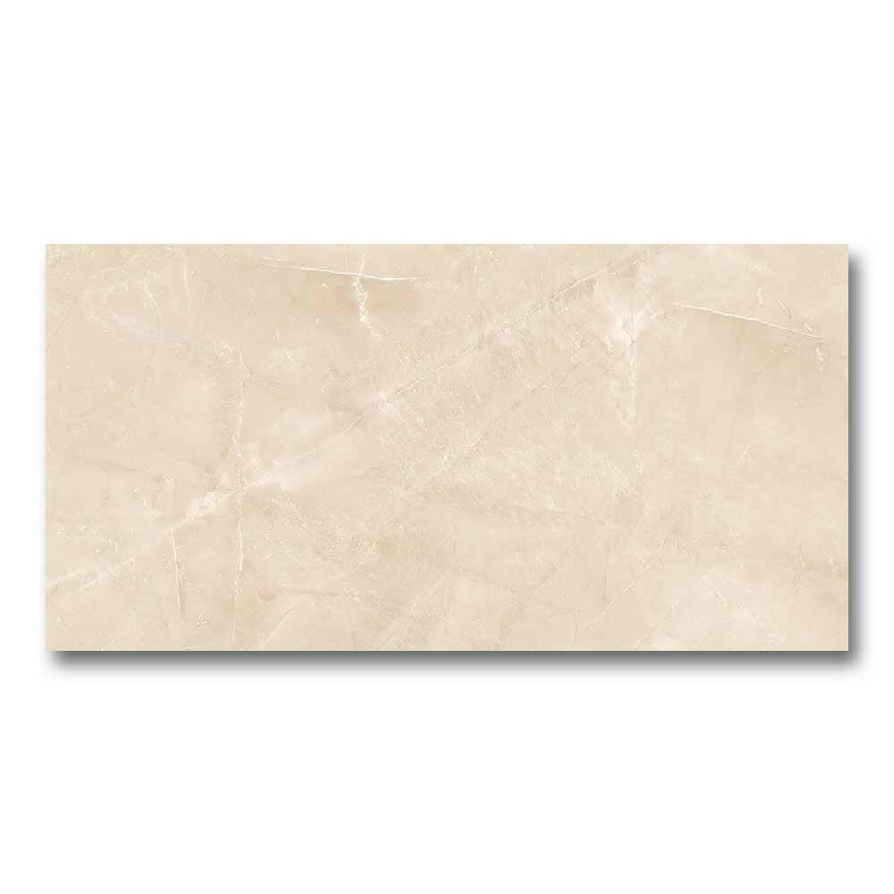 12x24 Gemstone Luxe Cream Marble Look Polished Porcelain Tile 12x24 Gemstone Luxe Cream Marble Look Polished Porcelain Tile - American Tile Depot