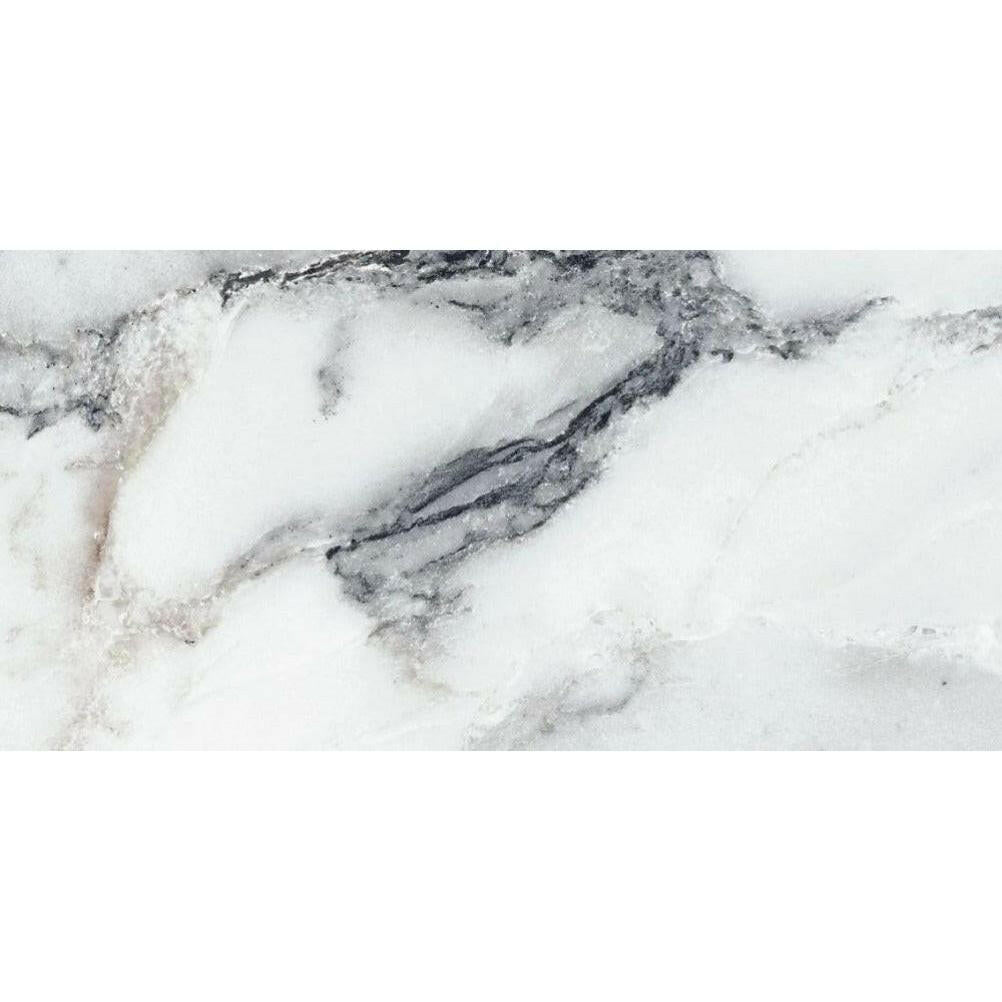 12x24 Genvora Argent Glossy Marble Look Porcelain Tile 12x24 Genvora Argent Glossy Marble Look Porcelain Tile - American Tile Depot