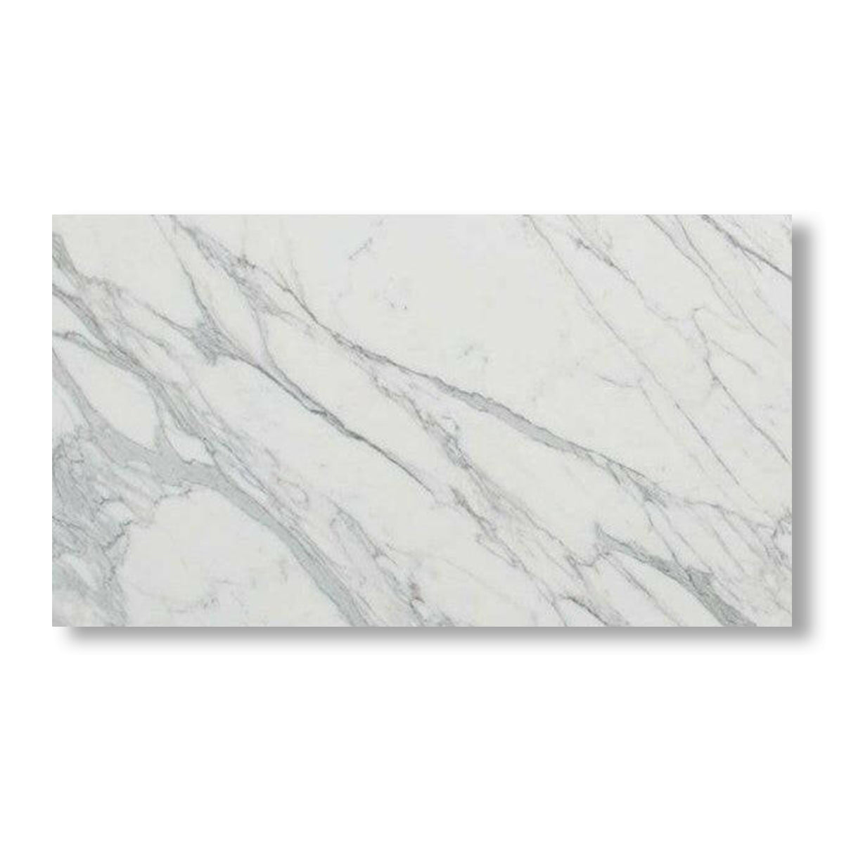 12x24 Italian Statuary White Marble Polished Tile