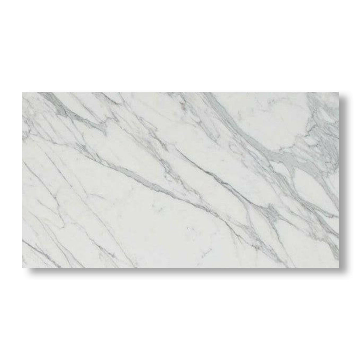 12x24 Italian Statuary White Marble Polished Tile