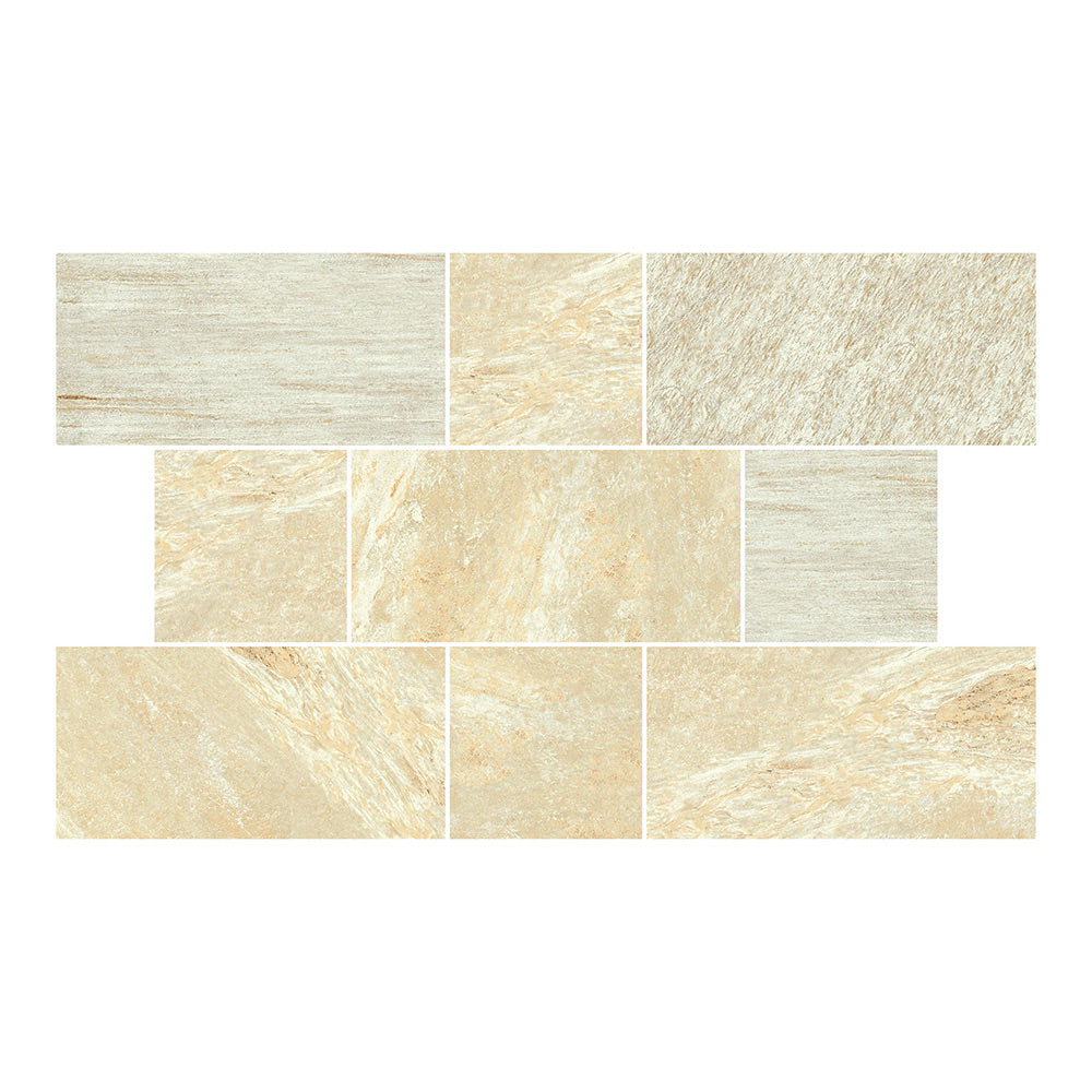 12x24 Italian Stones Cervino Natural Quartz Look Porcelain Tile