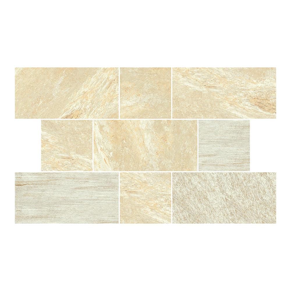 12x24 Italian Stones Cervino Natural Quartz Look Porcelain Tile 12x24 Italian Stones Cervino Natural Quartz Look Porcelain Tile - American Tile Depot