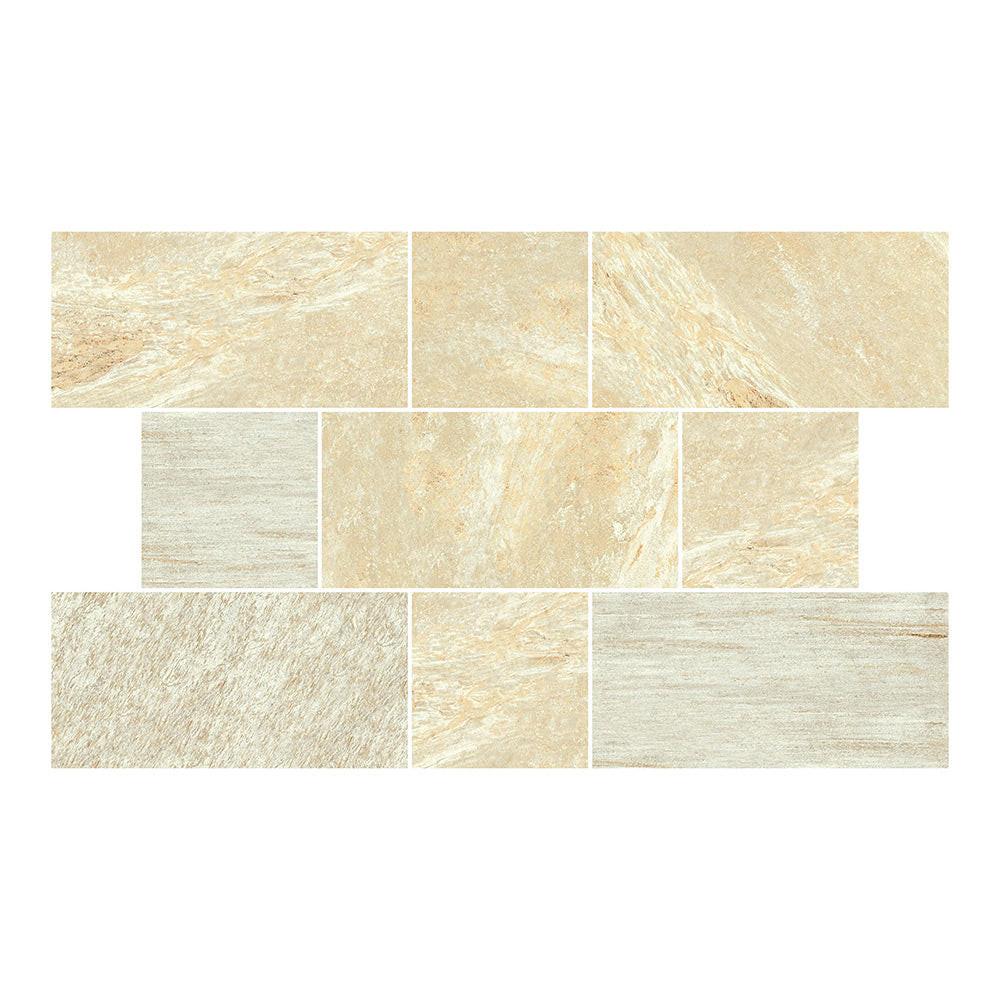 12x24 Italian Stones Cervino Natural Quartz Look Porcelain Tile 12x24 Italian Stones Cervino Natural Quartz Look Porcelain Tile - American Tile Depot